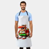 Fasching und Karneval mit Humor Mr. Langnase Schürze (Getragen)