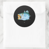 FaschingsForellen für Männer Runder Aufkleber (Tasche)