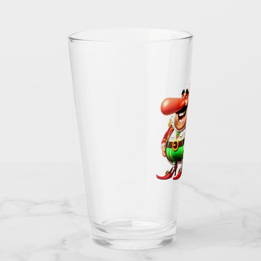 Faschingsprinz Graf Nase - Fasching Karneval Glas (Rechts)