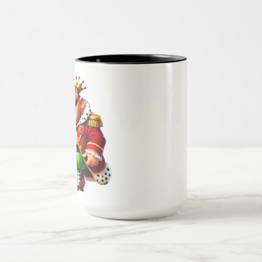Faschingsprinz lange Nase - Fasching Karneval Tasse (Zentrum)