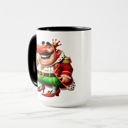 Faschingsprinz lange Nase - Fasching Karneval Tasse (Vorderseite Links)