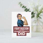 Faschismus bekämpfen wie deine Großeltern Postkarte (Stehend Vorderseite)