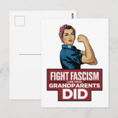 Faschismus bekämpfen wie deine Großeltern Postkarte (Vorne/Hinten)
