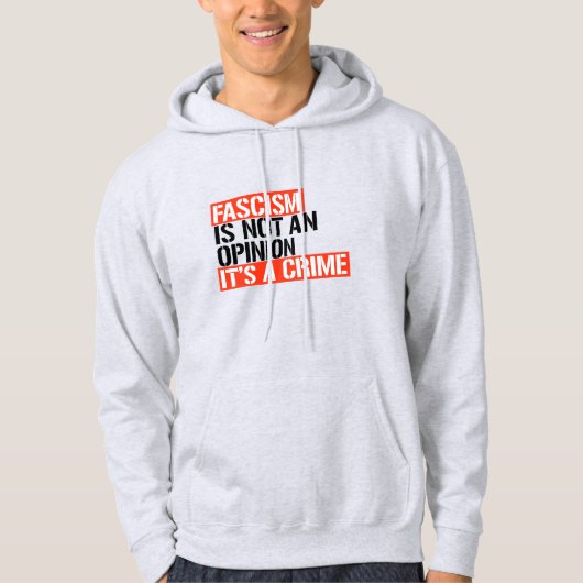 Faschismus ist keine Meinung Hoodie (Vorderseite)