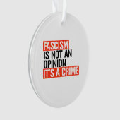 Faschismus ist keine Meinung Ornament (Vorderseite)