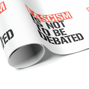 Faschismus ist nicht zu diskutieren geschenkpapier
