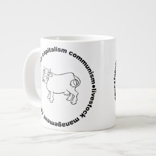 Faschismus Kapitalismus Kommunismus Viehwirtschaft Jumbo-Tasse
