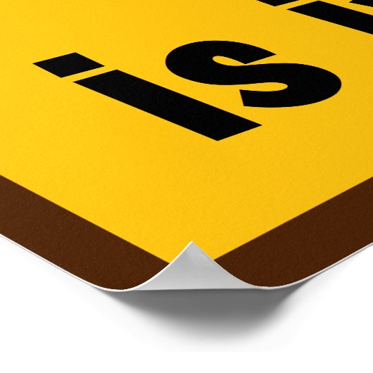 Faschismus oder Idiokratie? Poster (Ecke)