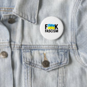 Faschismus - Zensiert mit ukrainischer Flagge Button (Beispiel)