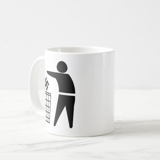 Faschisten ausschließen kaffeetasse (Vorderseite Links)
