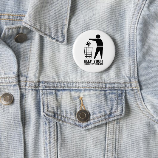 Faschisten auswerfen Behalt Ihr Land sauber Button (Beispiel)