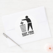 Faschisten auswerfen Behalt Ihr Land sauber Runder Aufkleber (Umschlag)