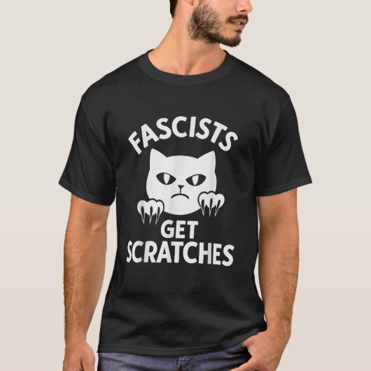 Faschisten bekommen Kratzer Kitten Cat Funny Cat L T-Shirt (Vorderseite)