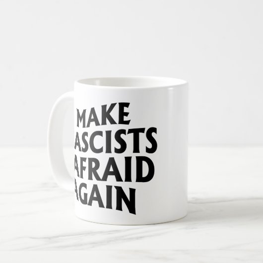 Faschisten wieder abschrecken kaffeetasse (Vorderseite Links)