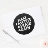 Faschisten wieder abschrecken runder aufkleber (Umschlag)
