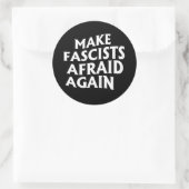 Faschisten wieder abschrecken runder aufkleber (Tasche)