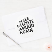 Faschisten wieder abschrecken runder aufkleber (Umschlag)