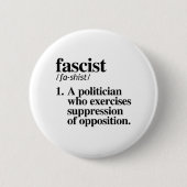 Faschistische Definition Button (Vorderseite)