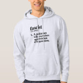 Faschistische Definition Hoodie (Vorderseite)