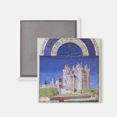 Fascimile des September: Weinlese Magnet (Vorderseite/Rückseite)