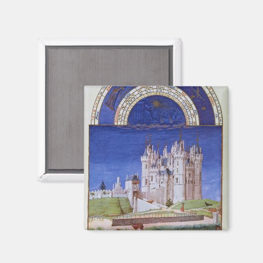 Fascimile des September: Weinlese Magnet (Vorderseite/Rückseite)