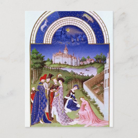 Fascimile von April" Postkarte (Vorderseite)