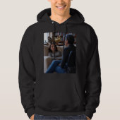 Fascination With Ducks men black hooded sweatshirt (Vorderseite)