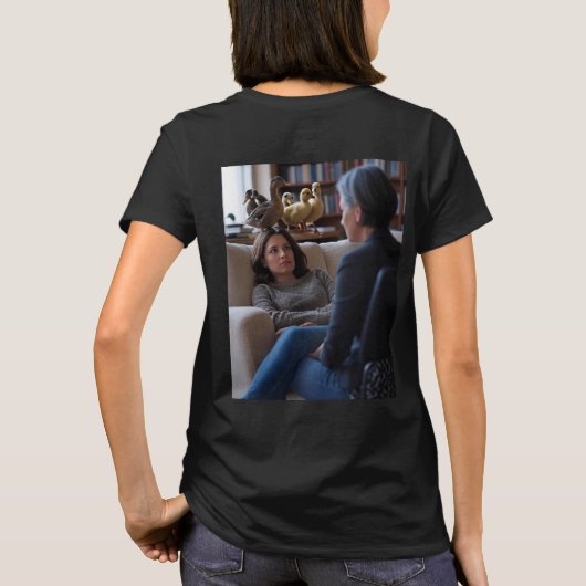 Fascination With Ducks women black T-shirt back (Rückseite)
