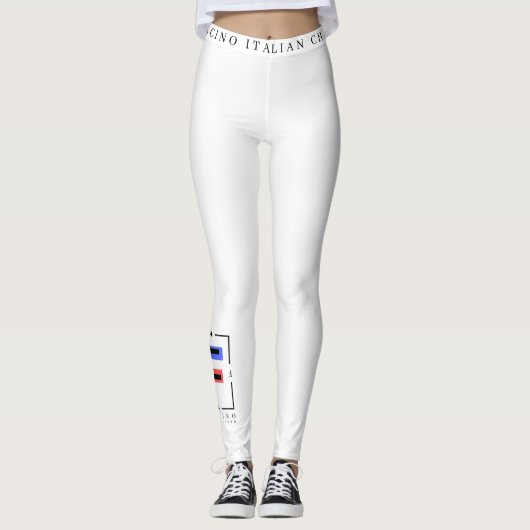 FASCINO SEXY WHITE LEGGINGS (Vorderseite)