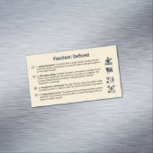 Fascism Defined Fridge Magnet Pack of 25 (Beispiel)