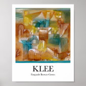 Fasçsade Brown-Green von Paul Klee Poster (Vorne)