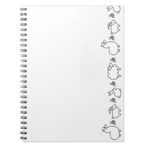 Faser-Tiere Notizblock