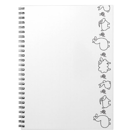 Faser-Tiere Notizblock (Vorderseite)