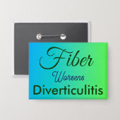 Faser verschlimmert Divertikulitis Großer Knopf Button (Vorderseite/Rückseite)