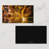 Faserartige Fantasie-Visitenkarte-Schablone Visitenkarte (Vorne/Hinten)