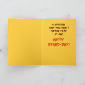 Fäserchen über Bärte (Geburtstag) Karte (Innenseite)
