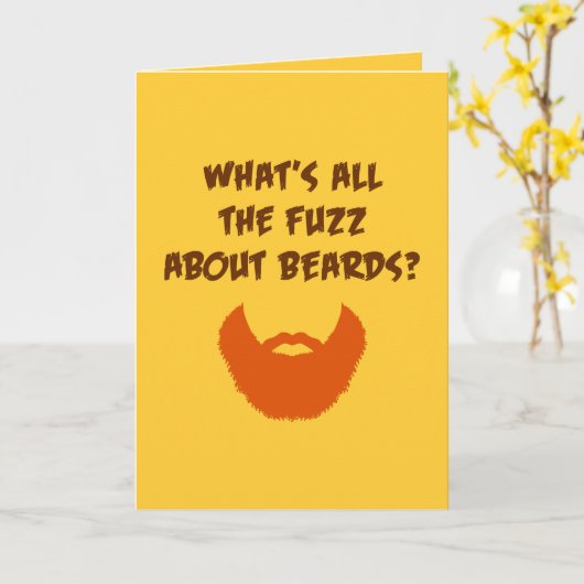 Fäserchen über Bärte (Geburtstag) Karte (Gelbe Blume)