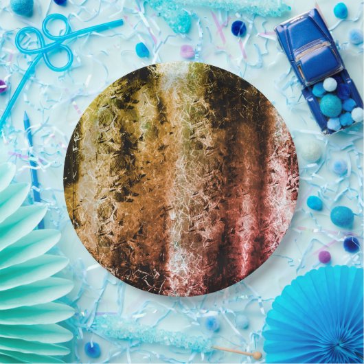 Fasergewebe im seltenen Alter und Schmutz oder Bre Pappteller (Party)