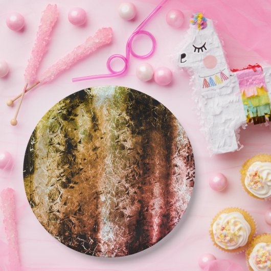 Fasergewebe im seltenen Alter und Schmutz oder Bre Pappteller (Party)