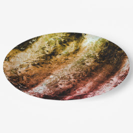 Fasergewebe im seltenen Alter und Schmutz oder Bre Pappteller