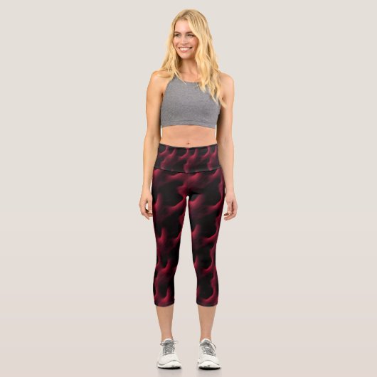 Faserig Capri Leggings (Vorderseite)
