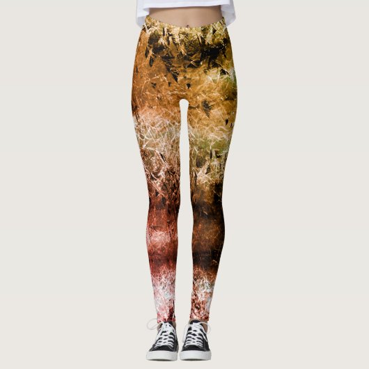 Faserstruktur und verbrannte oder schmutzige Fleck Leggings (Vorderseite)