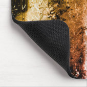 Faserstruktur und verbrannte oder schmutzige Fleck Mousepad (Ecke)