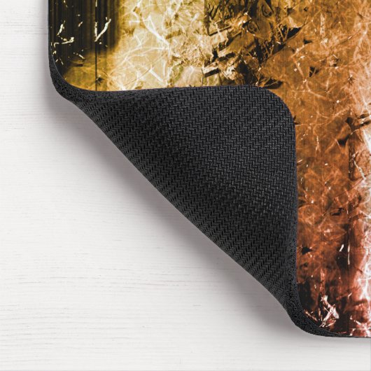 Faserstruktur und verbrannte oder schmutzige Fleck Mousepad (Ecke)