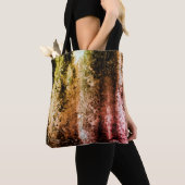 Faserstruktur und verbrannte oder schmutzige Fleck Tasche (Von Nahem)