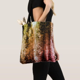 Faserstruktur und verbrannte oder schmutzige Fleck Tasche