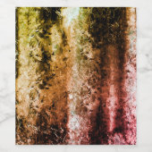 Faserstruktur und verbrannte oder schmutzige Fleck Weinetikett (Einzelnes Label)