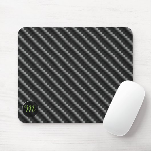 Faserverbund mit Monogramm Mousepad (Mit Mouse)