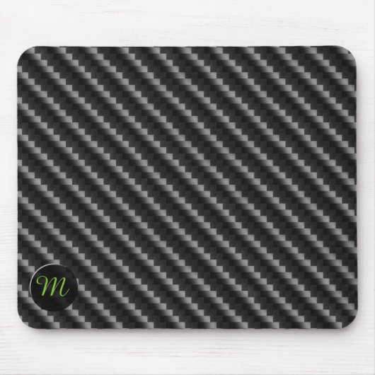 Faserverbund mit Monogramm Mousepad (Vorne)