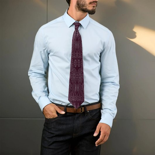 Faserweine, gemusterte Octopus-Samen Krawatte